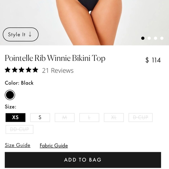 L*Space Black Bikini Sleek Design Adjustable Straps - Picture 5 of 5